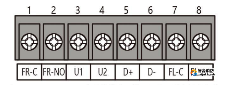 JTG-UM-GST9667點(diǎn)型紅外火焰探測器(四波段紅外)的接線端子