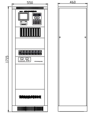 海灣JB-QG-GST5000火災報警控制器尺寸大小