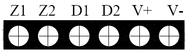 GST-BT001M點(diǎn)型可燃?xì)怏w探測器對外接線端子示意圖